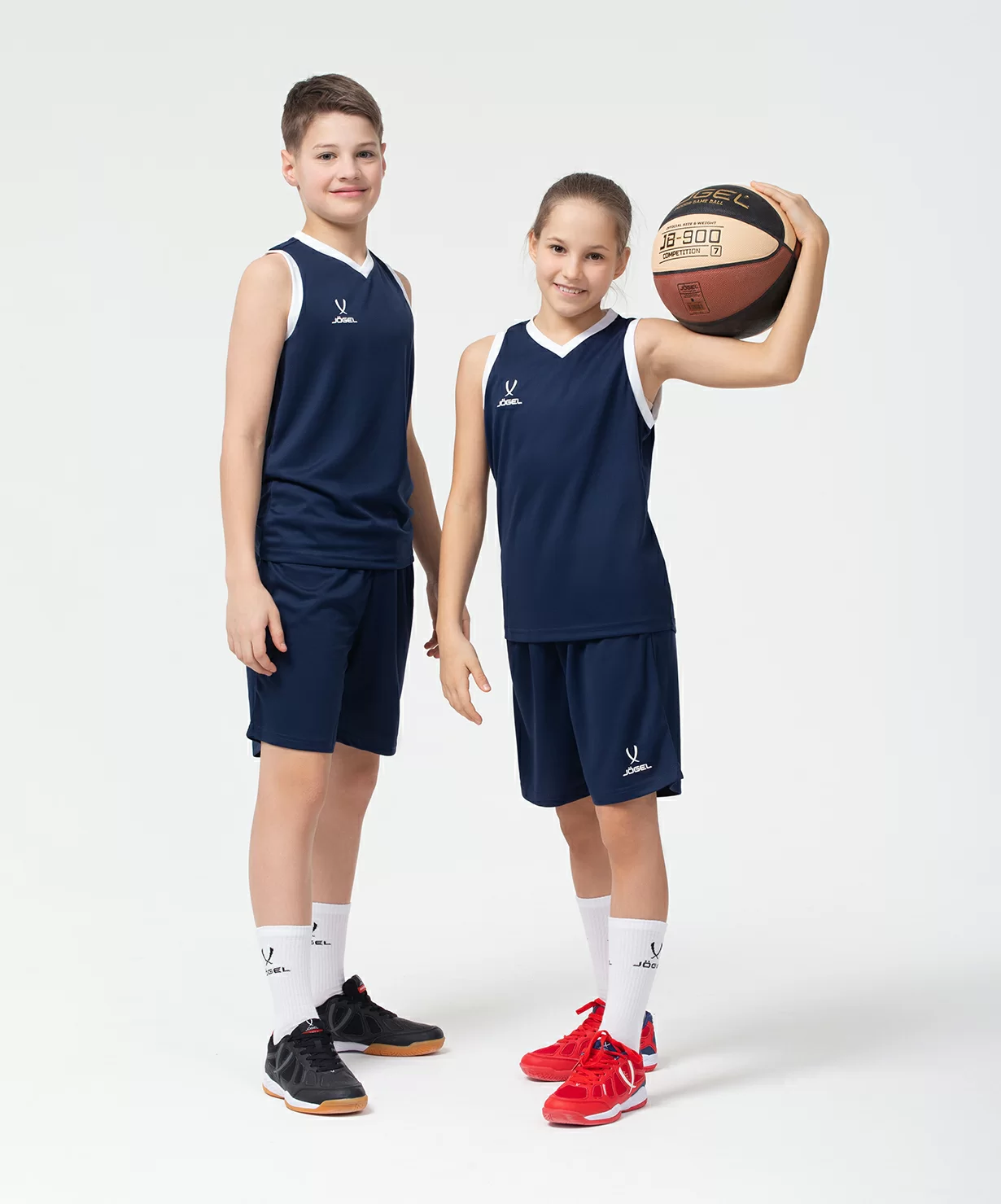  Майка баскетбольная JOGEL CAMP Basic, темно-синий, детский по низким ценам в Томске и Северске