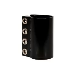 Зажим 33мм для рулей самокатов, с болтами, черный