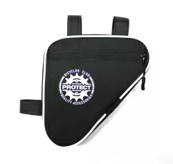 Велосумка под раму Protect 21х21х5см черный/белый