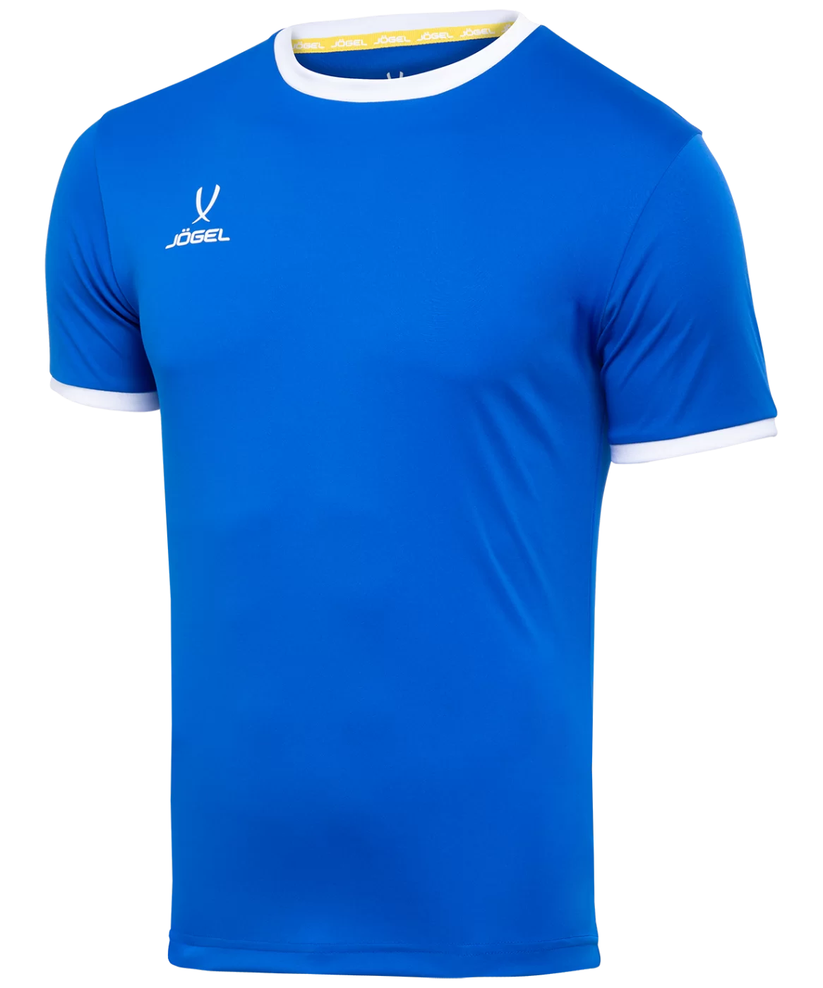  Футболка футбольная JOGEL CAMP Origin, синий/белый, детский по низким ценам в Томске и Северске