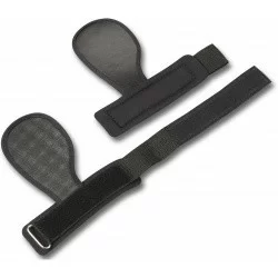 Накладки атлетические нескользящие, с фиксацией на запястье, кожа, далсофт