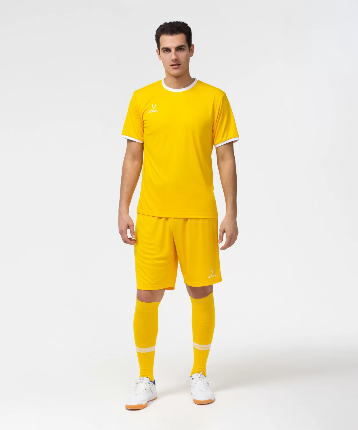  Футболка футбольная JOGEL CAMP Origin, желтый/белый по низким ценам в Томске и Северске