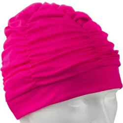 Шапочка для плавания E36889-9 текстильная (лайкра) малиновый