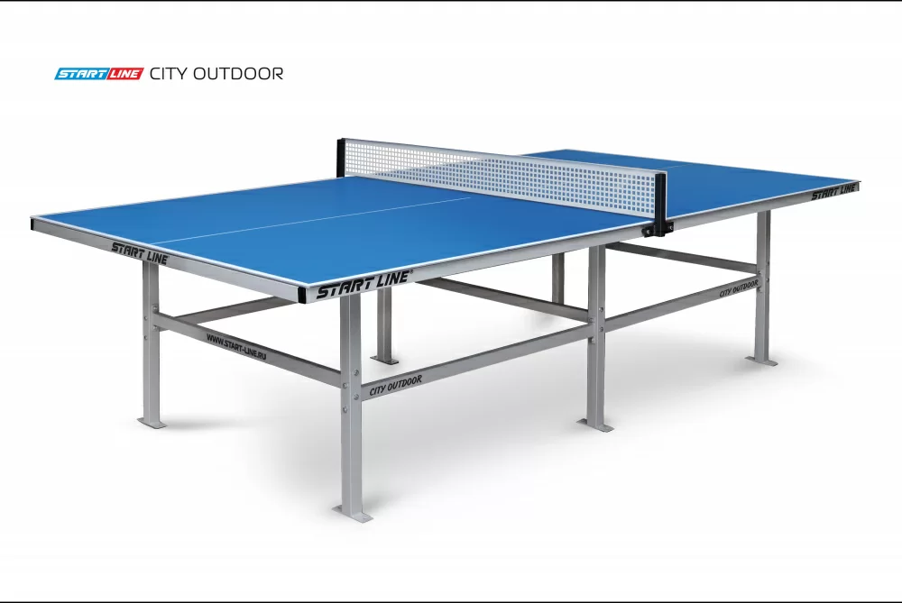  Стол теннисный City Всепогодный с сеткой Синий по низким ценам в Томске и Северске