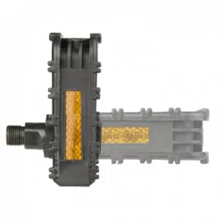 Педали складные пластик. ось-Boron с отражат. Cateye, черные