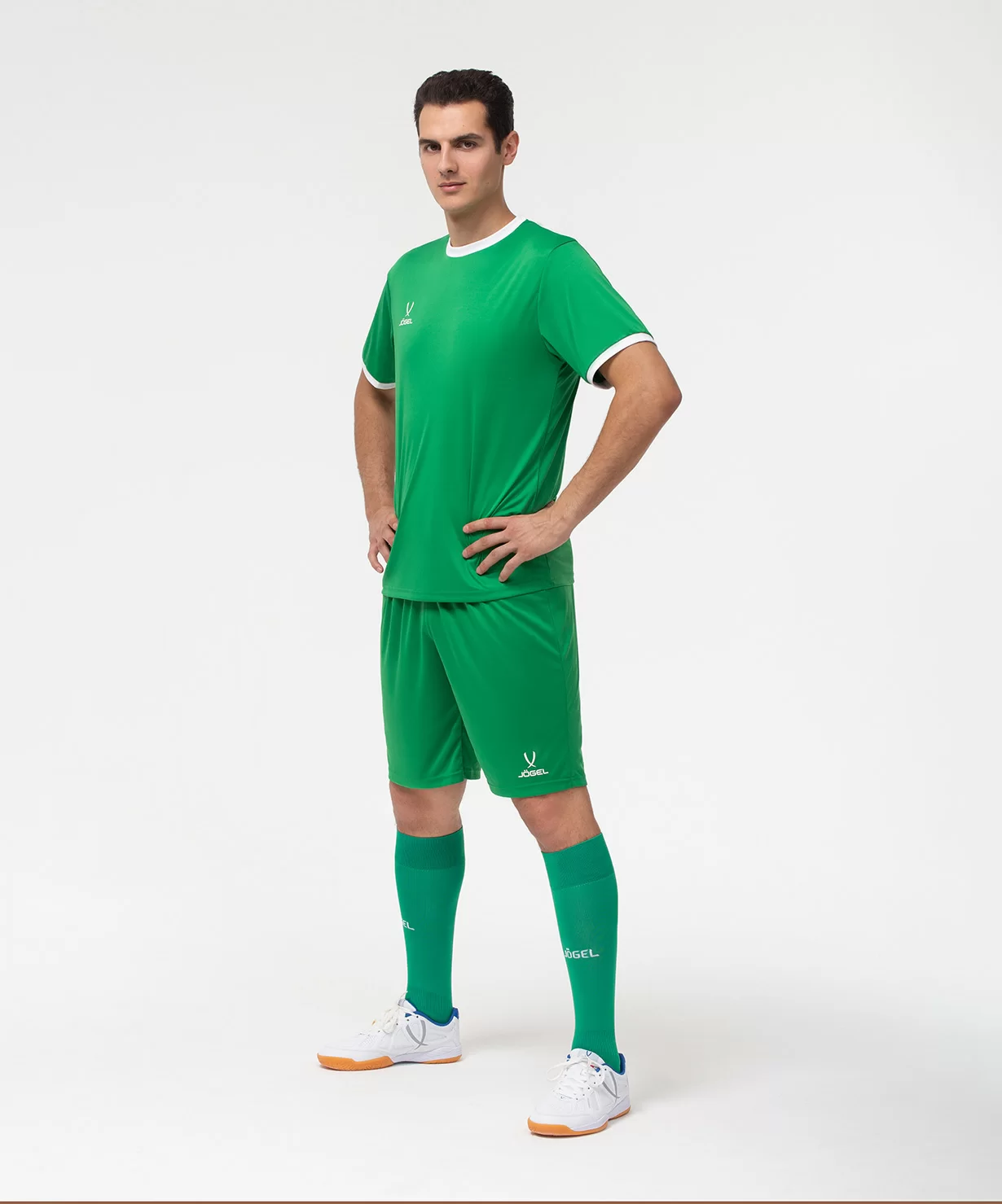  Футболка футбольная JOGEL CAMP Origin, зеленый/белый по низким ценам в Томске и Северске