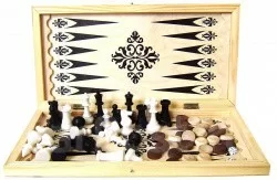 Набор игр (3в1) 400*200*55 нарды, шашки, шахматы пластмассовые
