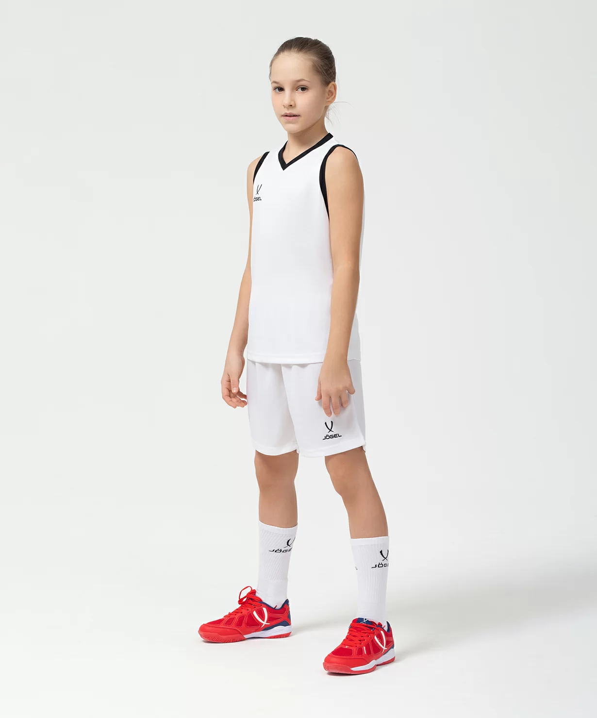 Майка баскетбольная JOGEL CAMP Basic, белый, детский по низким ценам в Томске и Северске