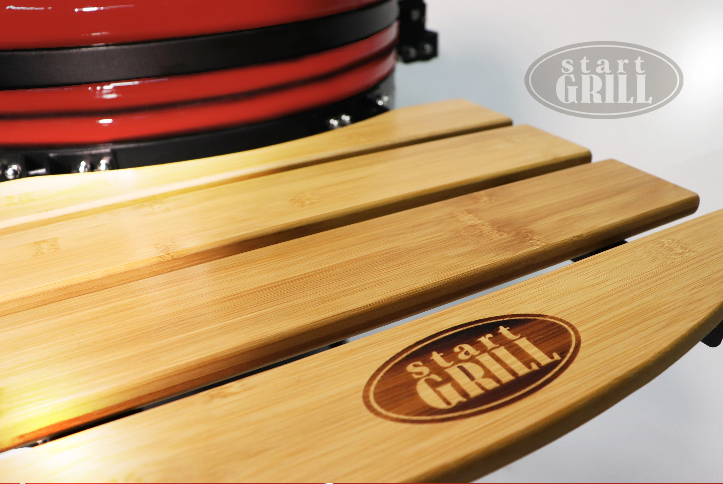  Керамический гриль-барбекю 24 дюйма (красный) (61 см) по низким ценам в Томске и Северске