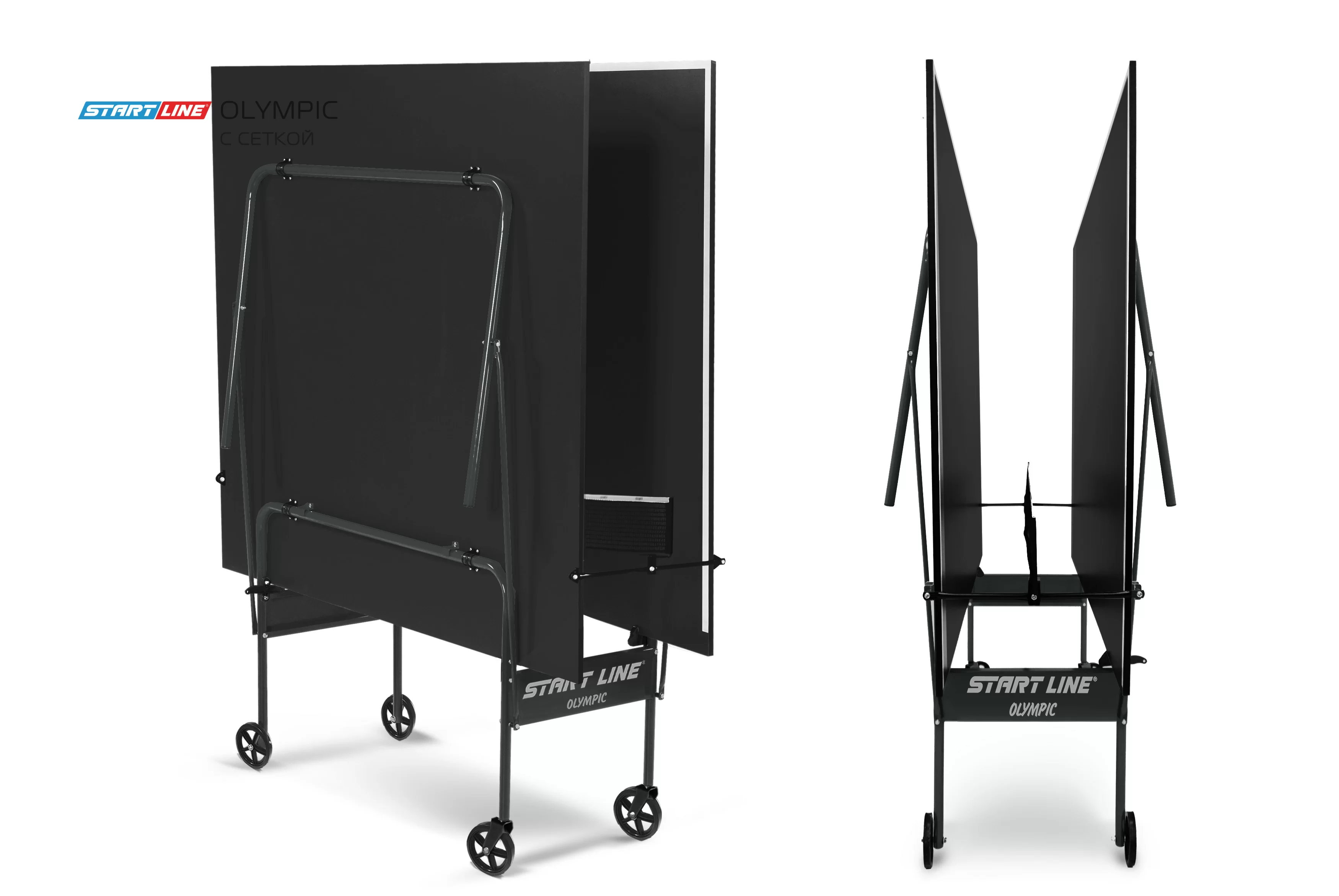  Стол теннисный Olympic с сеткой Black по низким ценам в Томске и Северске