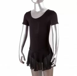 Купальник гимнастический х/б кор.рукав 40-42 черный