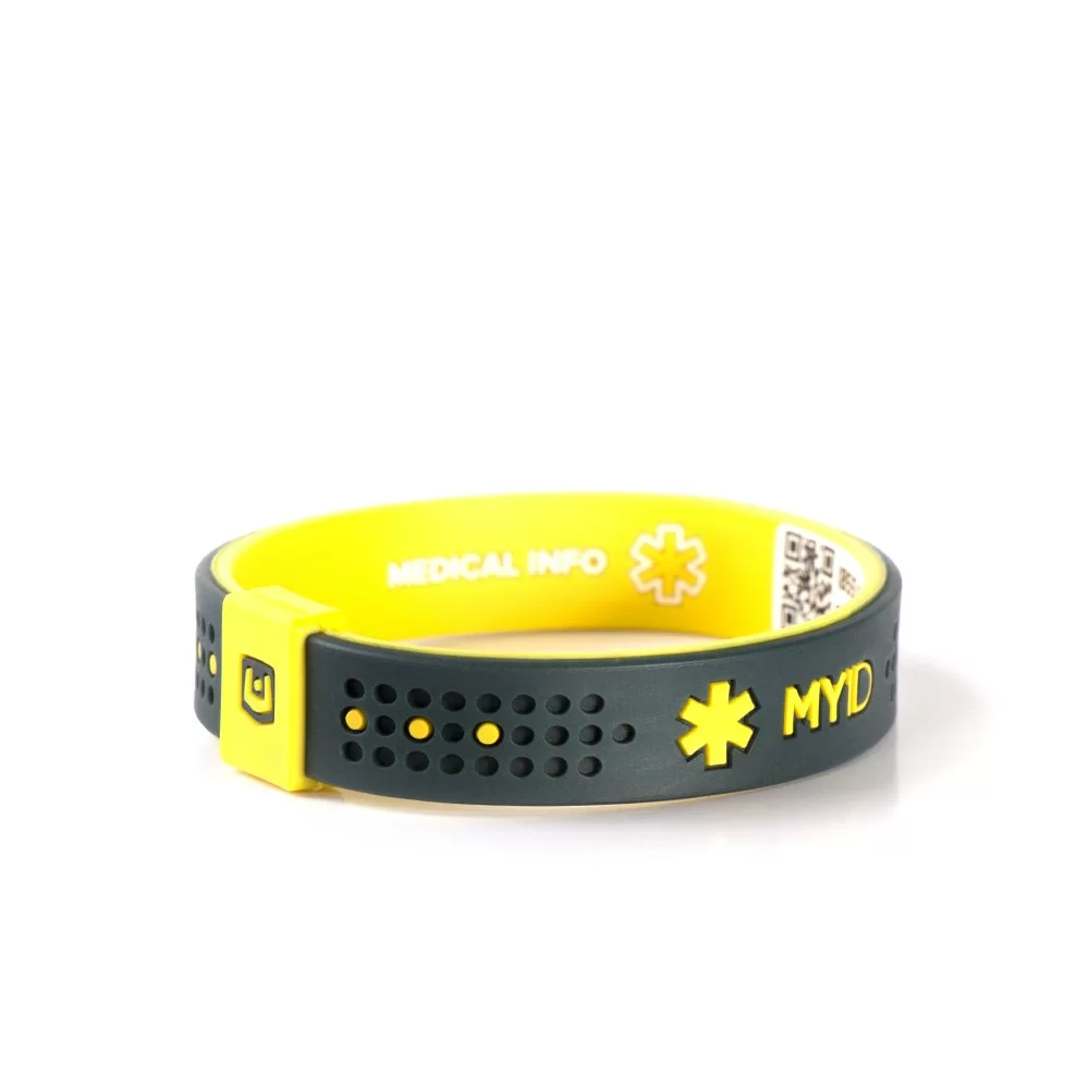  Браслет LifeStrength Ender Myid Sport MD угольно/желтый по низким ценам в Томске и Северске