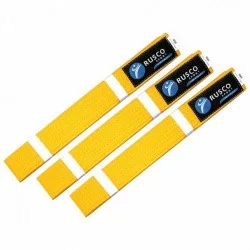 Пояс для единоборств 2.4 м Rusco Sport желтый