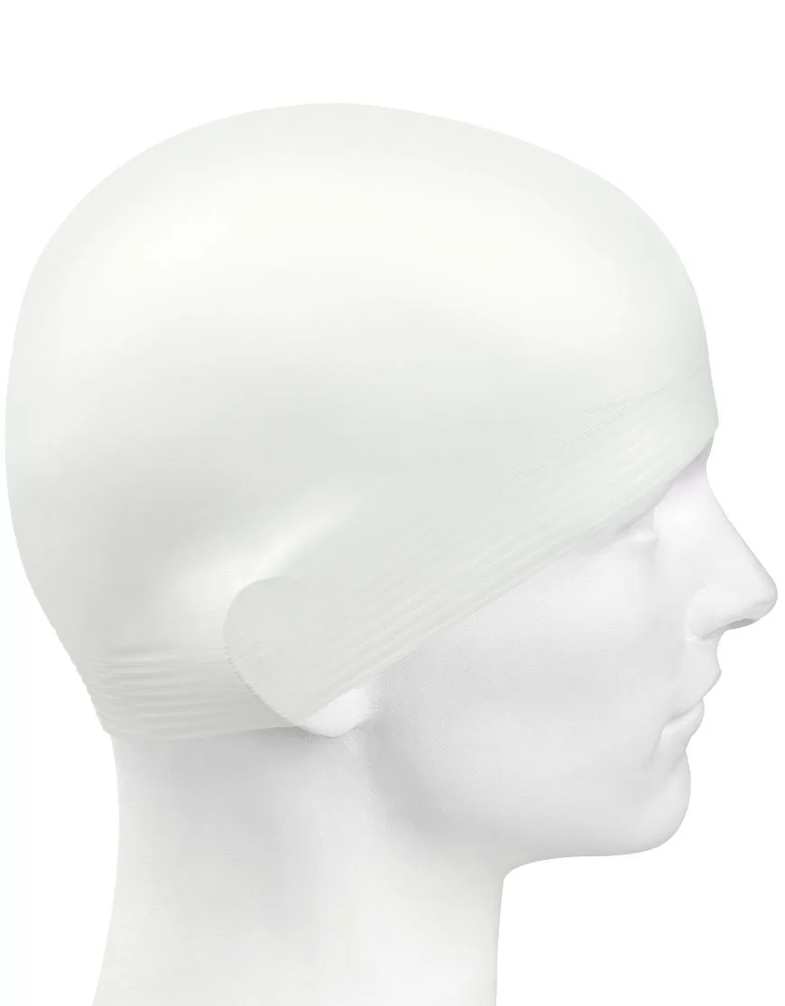  Шапочка для плавания Mad Wave Solid Soft white по низким ценам в Томске и Северске