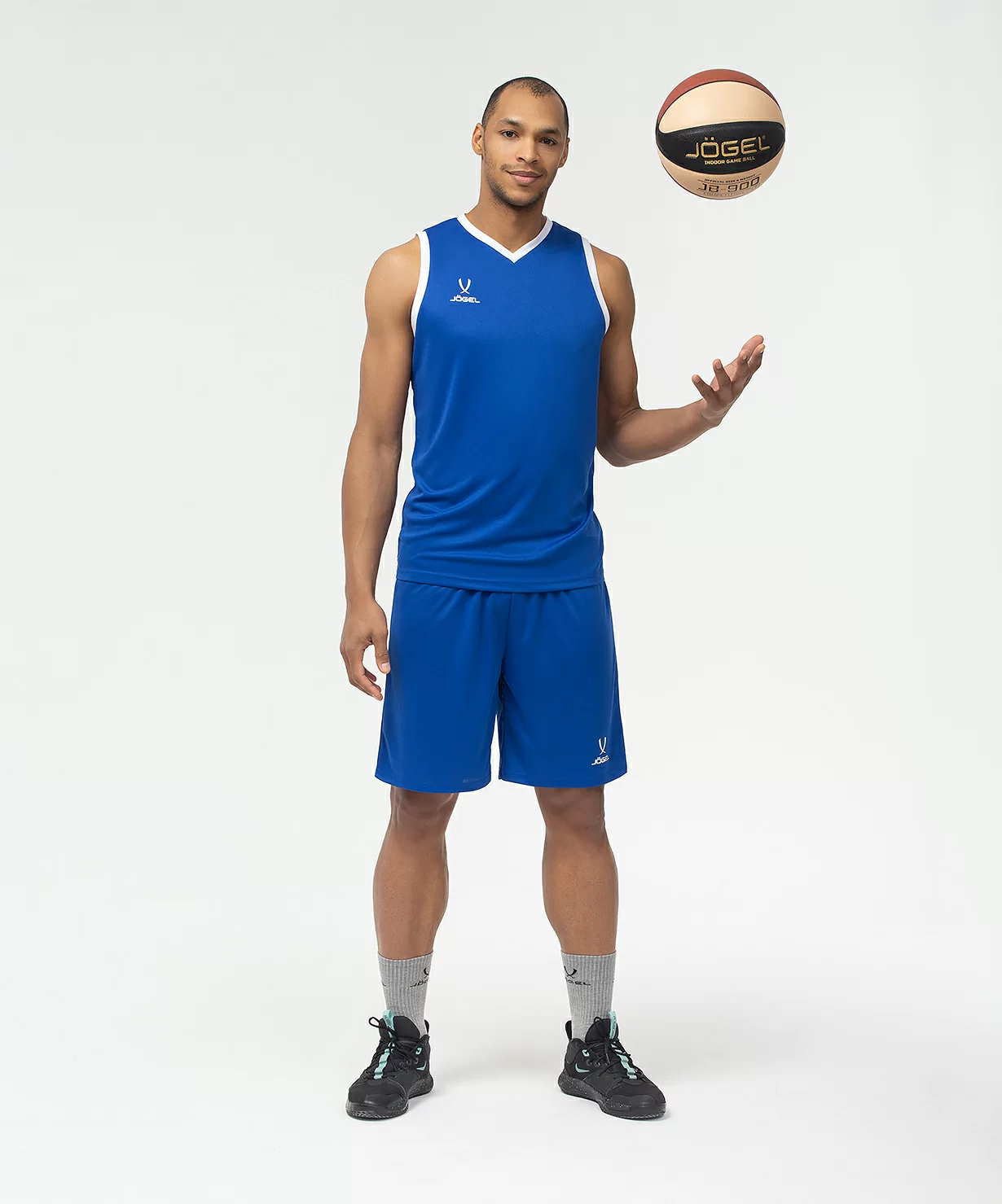  Шорты баскетбольные JOGEL CAMP Basic, синий по низким ценам в Томске и Северске