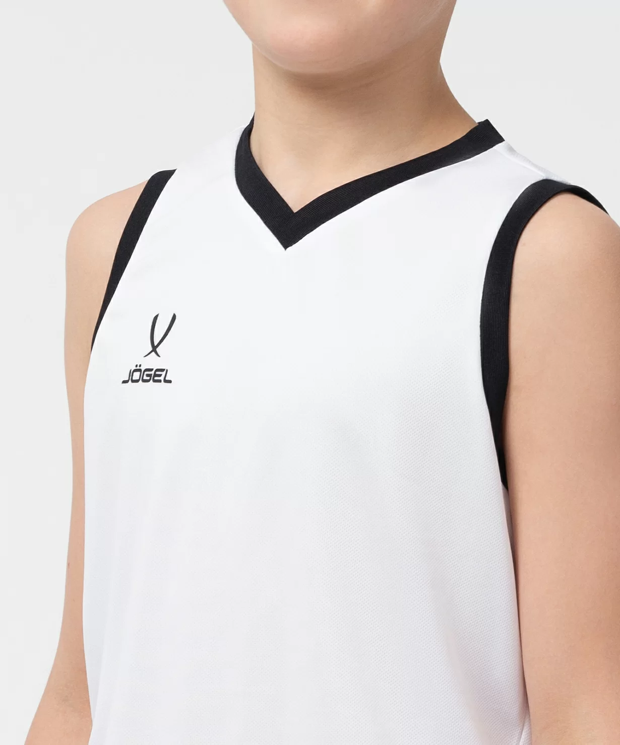  Майка баскетбольная JOGEL CAMP Basic, белый, детский по низким ценам в Томске и Северске