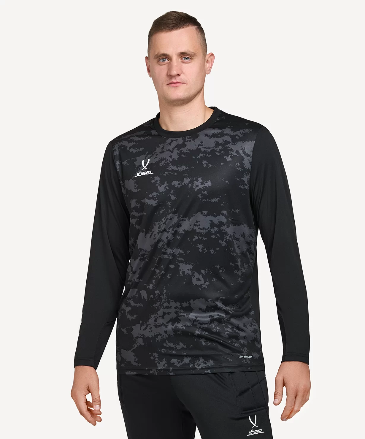 Свитер вратарский JOGEL DIVISION PerFormDRY GK Splash, черный по низким ценам в Томске и Северске