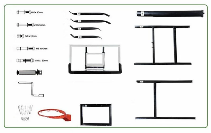  Баскетбольный щит DFC BOARD48P 120x80cm поликарбонат (два короба) по низким ценам в Томске и Северске