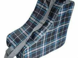 Сумка для коньков SM236 Клетка черный