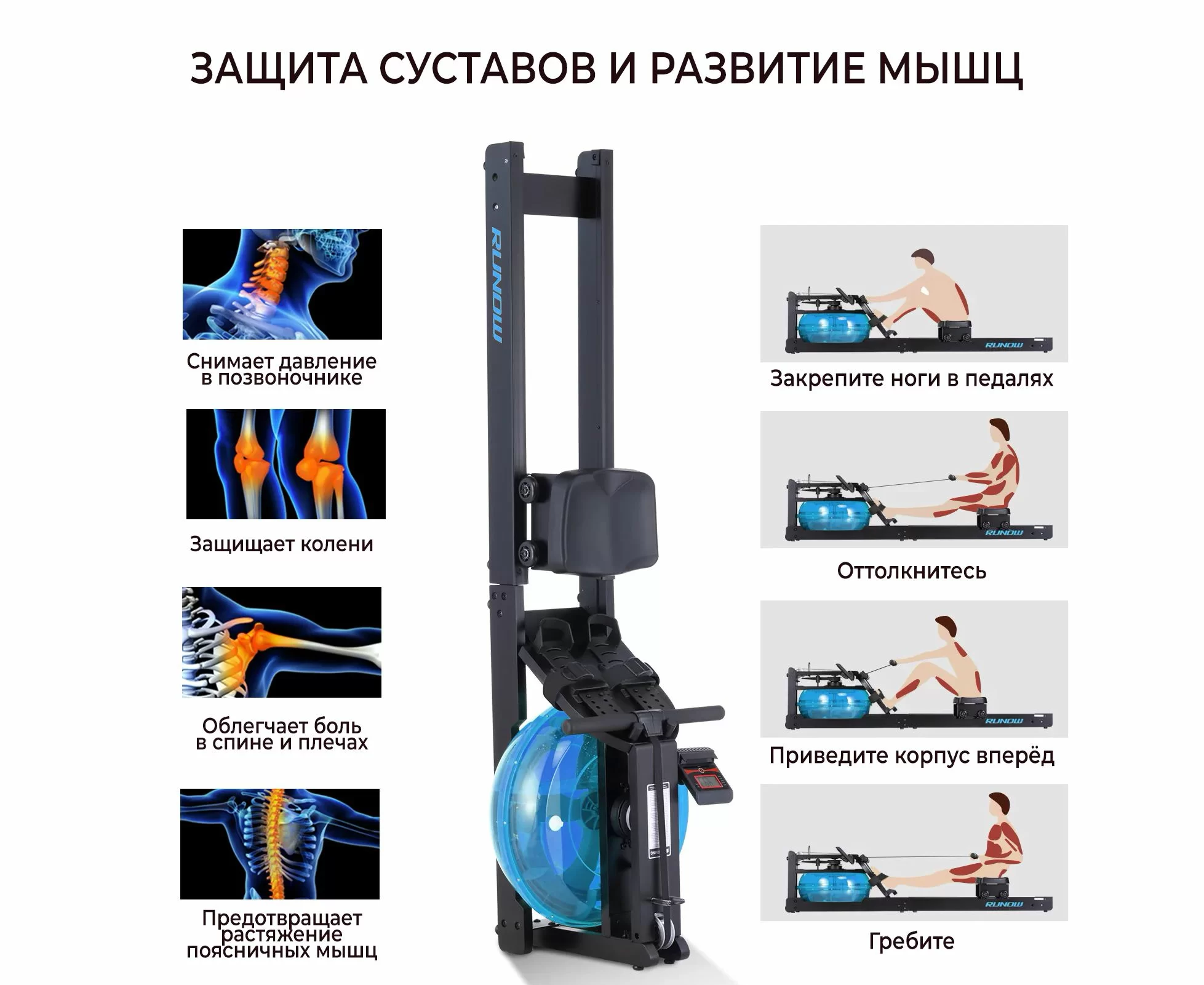  Гребной тренажер DFC 6204B по низким ценам в Томске и Северске