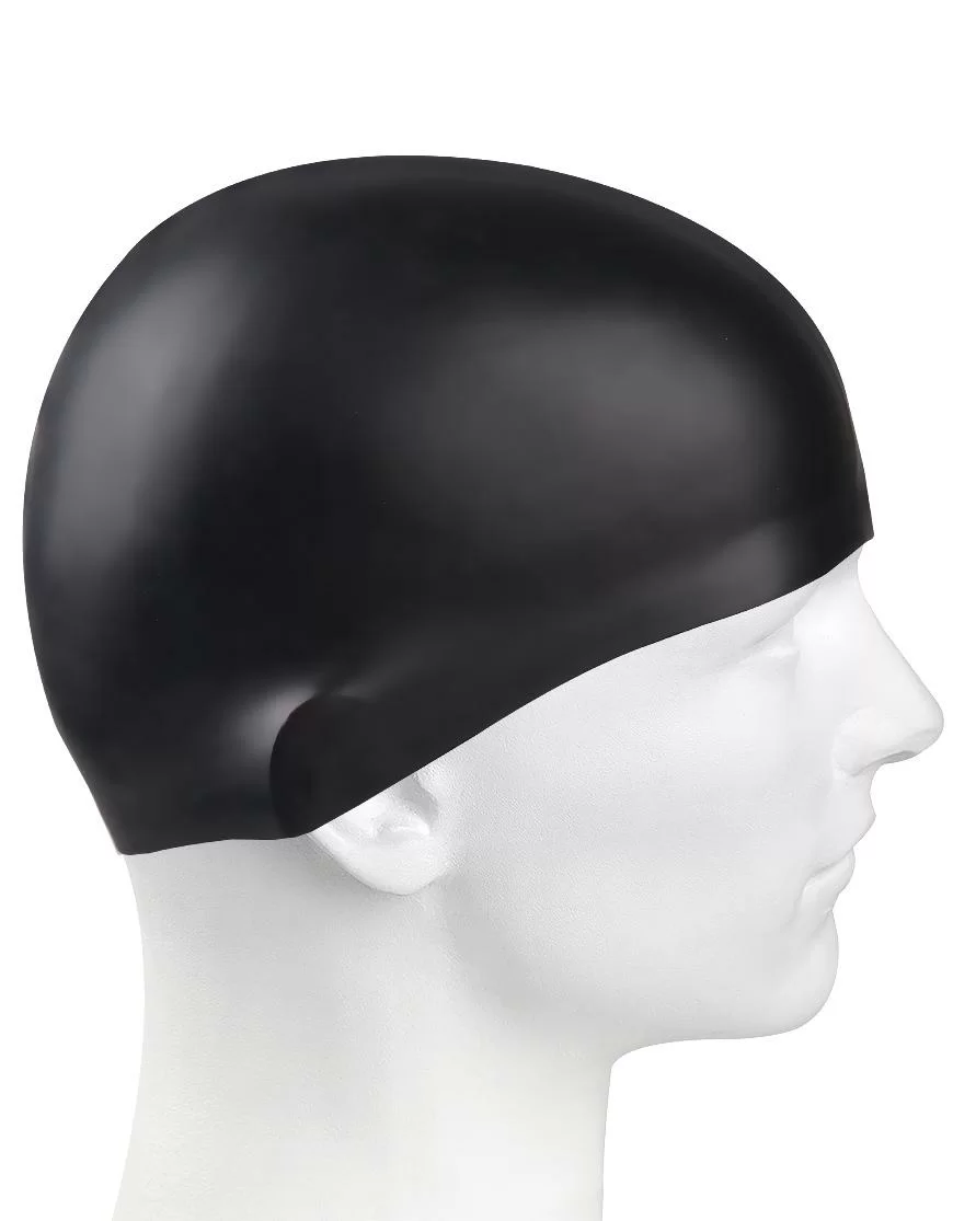  Шапочка для плавания Mad Wave Silicone Junior black по низким ценам в Томске и Северске