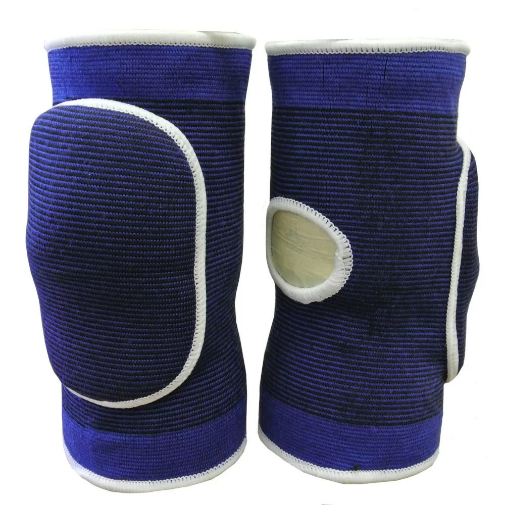  Наколенники волейбольные NK-402 с дыркой синий/белый по низким ценам в Томске и Северске