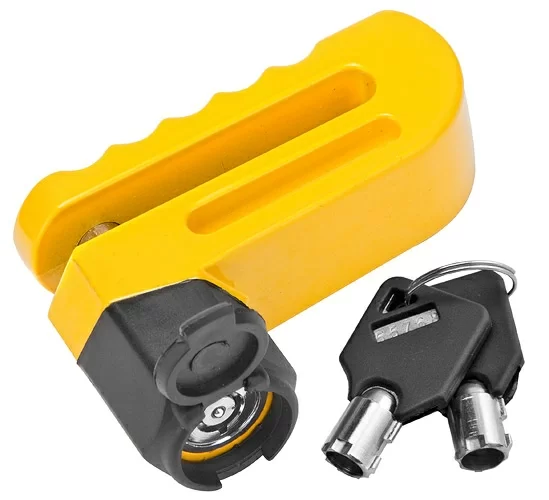  Замок на дисковый тормоз 83217 противоугонный жёлтый по низким ценам в Томске и Северске