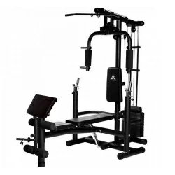 Силовой комплекс со скамьей DFC Homegym (три короба + два груза) D854