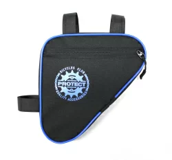 Велосумка под раму Protect 21х21х5см черный/синий