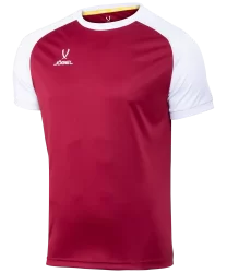 Футболка игровая JOGEL CAMP Reglan Jersey, гранатовый/белый