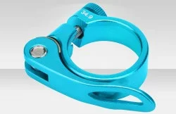 Зажим подседельной трубы 34,9мм BLF-Z1 эксцентрик алюминиевый синий