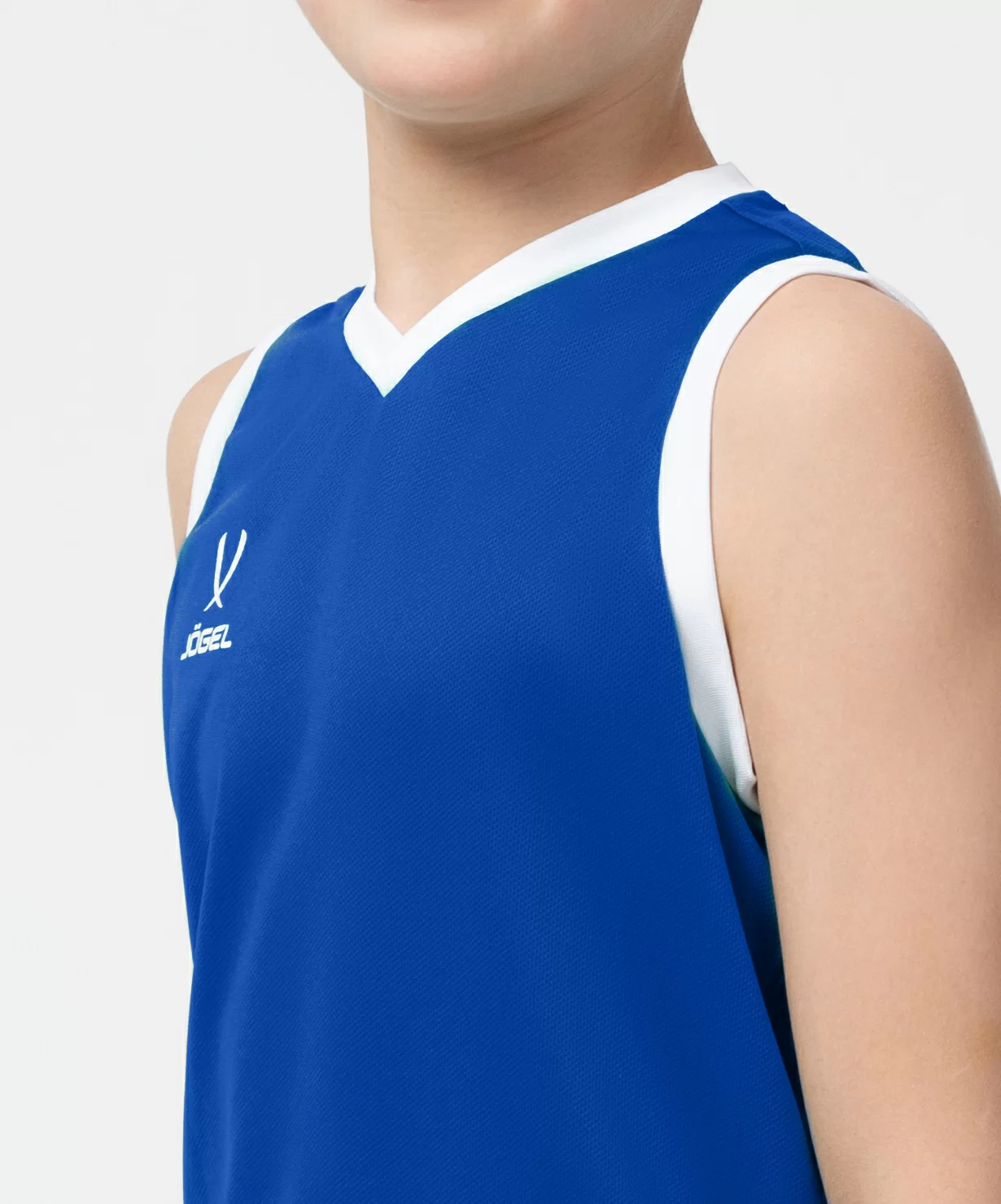  Майка баскетбольная JOGEL CAMP Basic, синий, детский по низким ценам в Томске и Северске