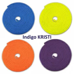 Скакалка гимнастическая утяж. Indigo 3 м Kristi оранжевый