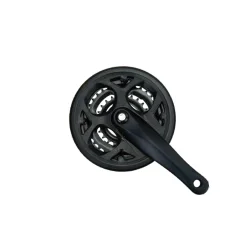 Шатуны Hengchi 170 мм QB-3019 3-х звёздочные 24/34/42 INDEX алюминий с защитой черный