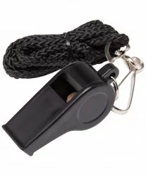 Свисток пластик Jögel JA-125 с шариком  на шнурке большой