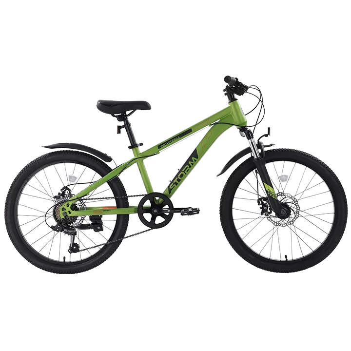  Велосипед TechTeam Storm 22" (2024) зеленый по низким ценам в Томске и Северске