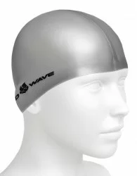 Шапочка для плавания Mad Wave Silicone Junior silver