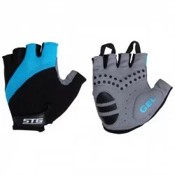 Перчатки быстросъемные с защитной прокладкой на липучке синие