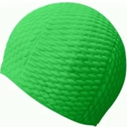 Шапочка для плавания Atemi бабл дет. зеленая