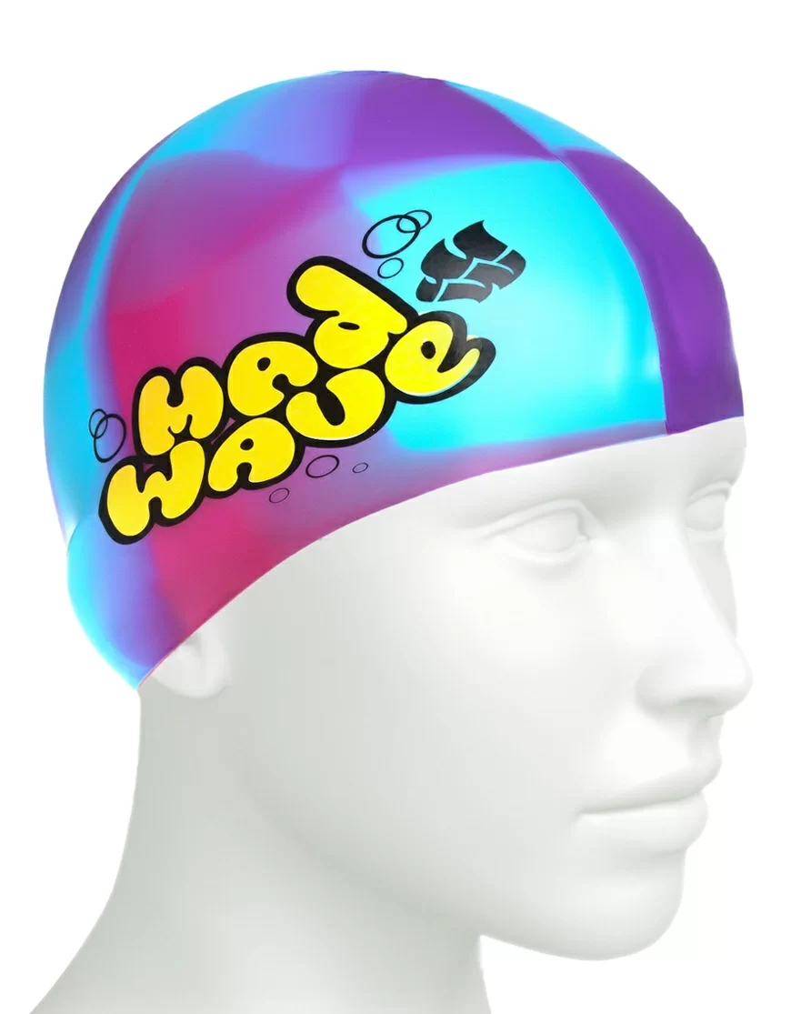  Шапочка для плавания Mad Wave Multi Junior purple по низким ценам в Томске и Северске