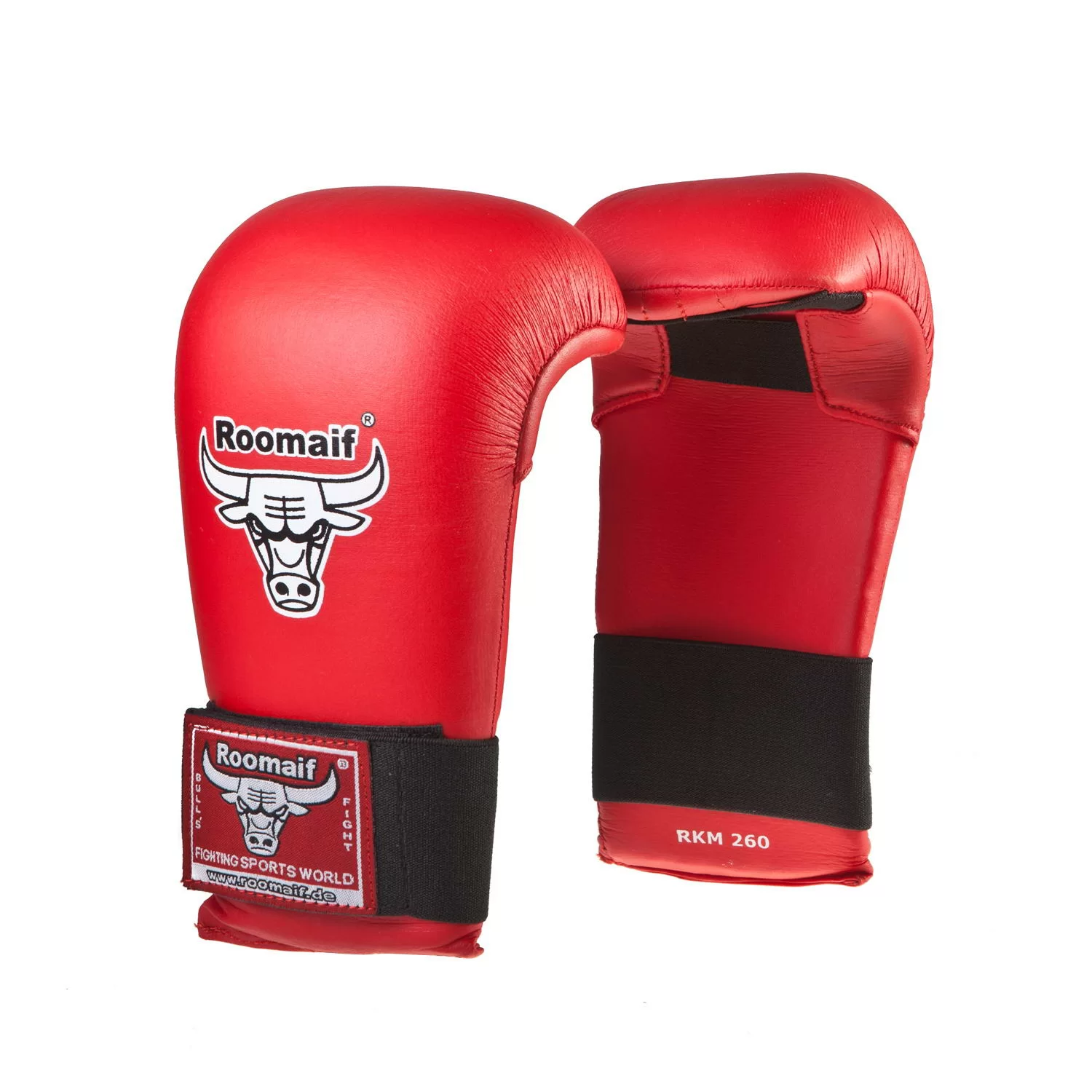  Перчатки спарринговые Roomaif RKM-260/261 ПУ красные по низким ценам в Томске и Северске