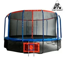 Батут DFC JUMP BASKET 16ft внутр.сетка, лестница (488cм)(два короба) 16FT-JBSK-B