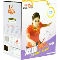 Мяч для настольного тенниса Double Fish No-Star Ball V40+мм. 1шт белый 1/100