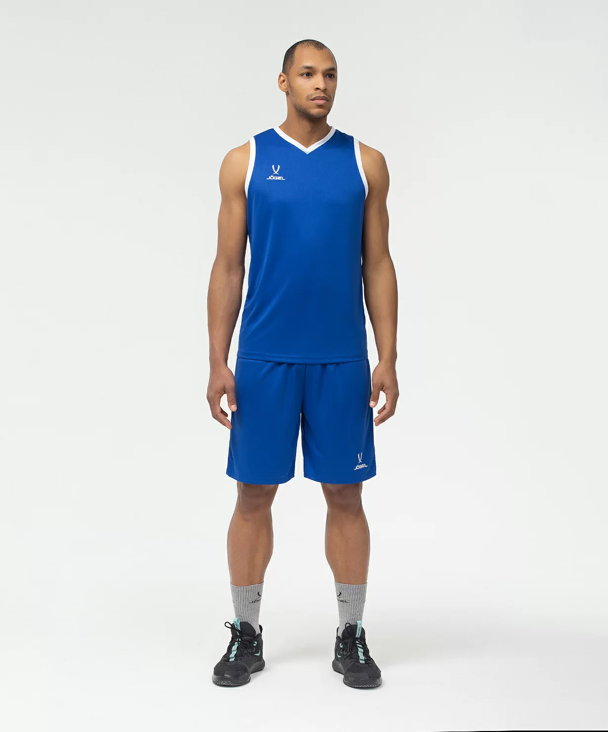  Майка баскетбольная JOGEL CAMP Basic, синий по низким ценам в Томске и Северске