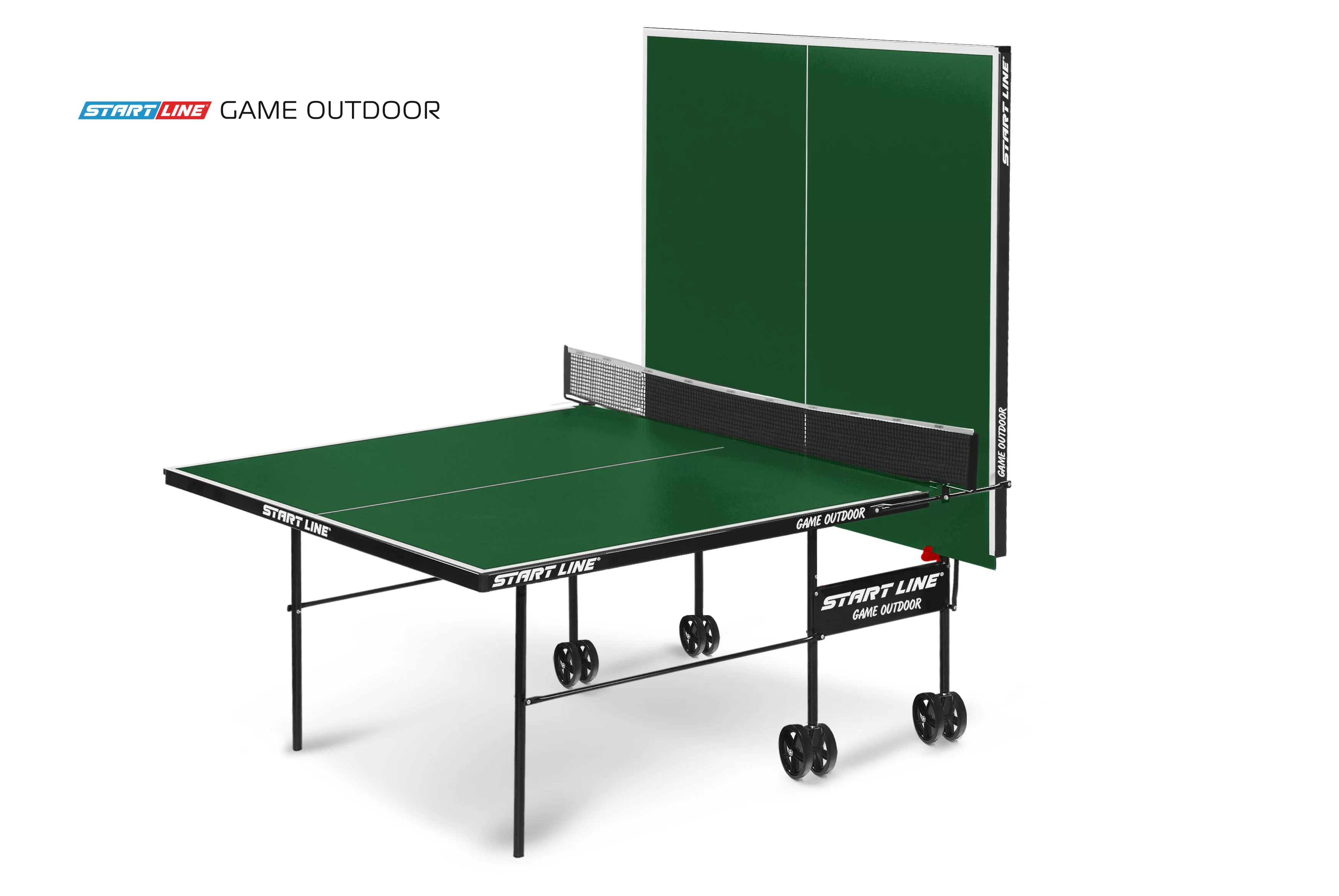  Стол теннисный Game Всепогодный с сеткой Зелёный по низким ценам в Томске и Северске