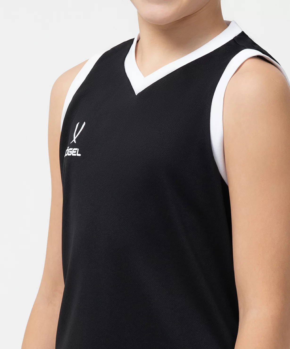  Майка баскетбольная JOGEL CAMP Basic, черный, детский по низким ценам в Томске и Северске