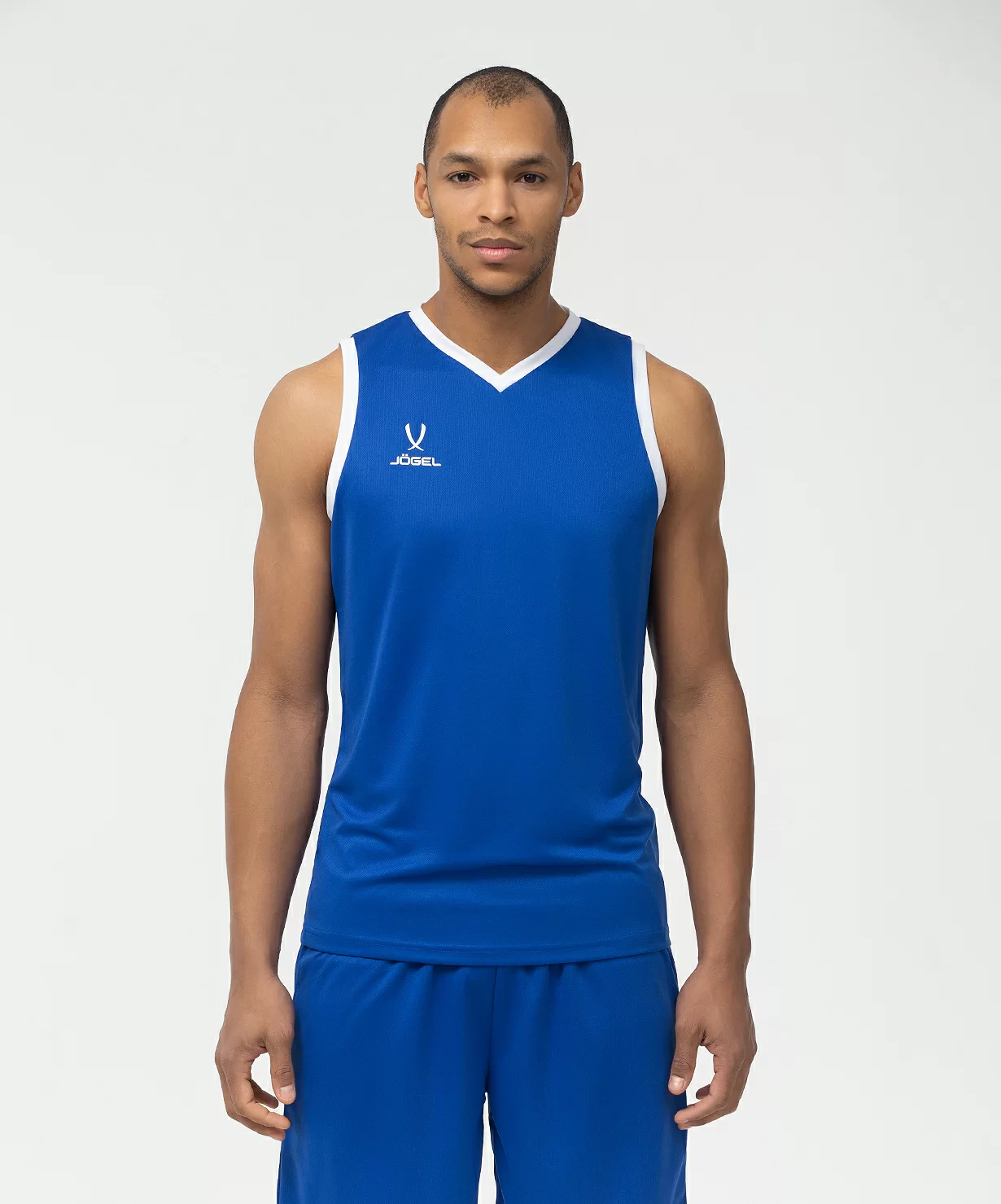  Майка баскетбольная JOGEL CAMP Basic, синий по низким ценам в Томске и Северске