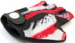 Перчатки Author X6 подростк. замша/синт.кожа, красно/белые