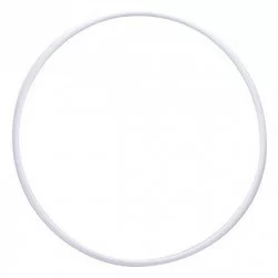 Обруч гимнастический пластмассовый 900 мм под обмотку белый