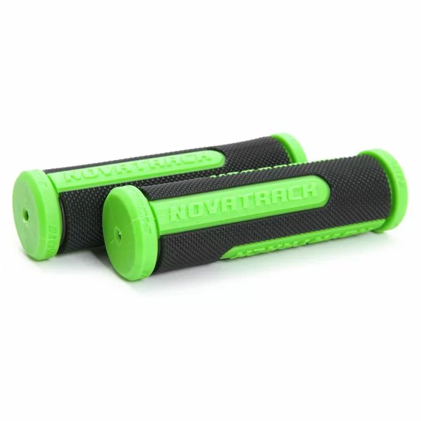  Грипсы Novatrack 110 мм черно-салатовые (РТ7488С) по низким ценам в Томске и Северске